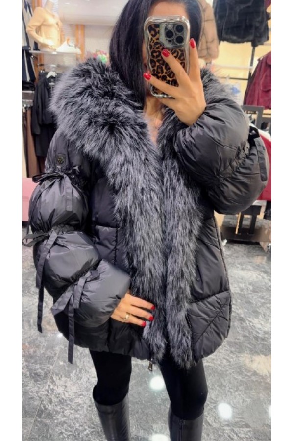 Kürklü Şişme Mont