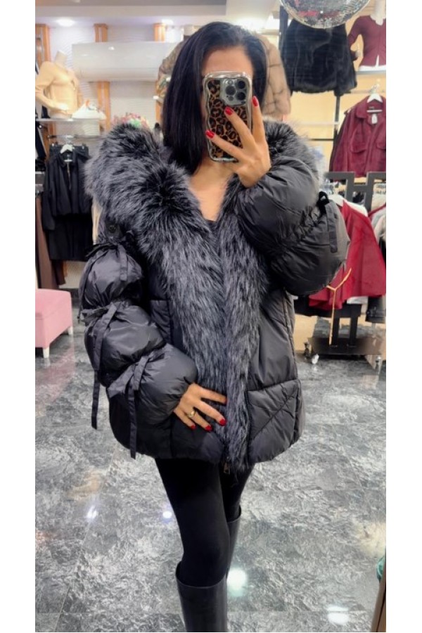 Kürklü Şişme Mont