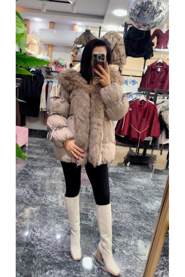 Kürklü Şişme Mont