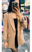 Leopar Detaylı Ceket