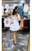 Pinterest Şifon Mini Çiçekli Elbise