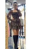 Pinterest Leopar Şifon Mini Elbise Pinterest Leopar Şifon Mini Elbise