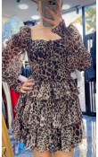 Pinterest Leopar Şifon Mini Elbise Pinterest Leopar Şifon Mini Elbise