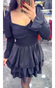 Saten Mini Elbise