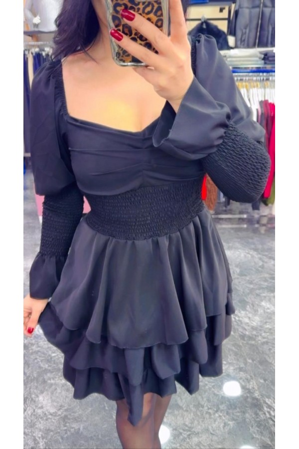 Saten Mini Elbise