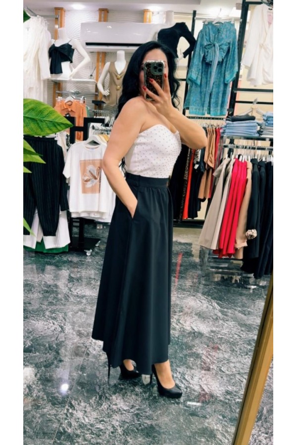 Beli Lastikli Maxi Etek