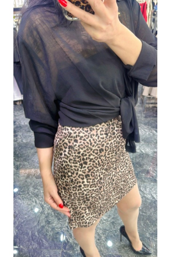 Leopar Desenli Jean Etek