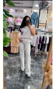 Tasarım Taşlı Jean Pantolon