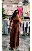 Kısa Kollu Maxi Elbise Kısa Kollu Maxi Elbise
