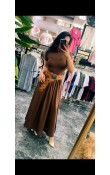 Kısa Kollu Maxi Elbise Kısa Kollu Maxi Elbise