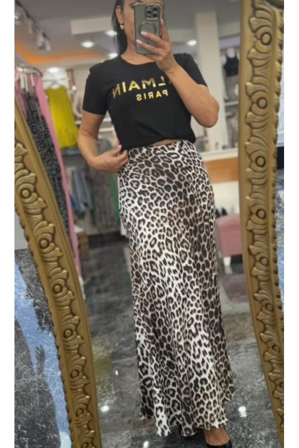 Leopar Saten Etek Leopar Saten Etek