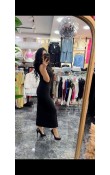 Yırtmaçlı  Basic Elbise
