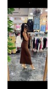 Yırtmaçlı  Basic Elbise