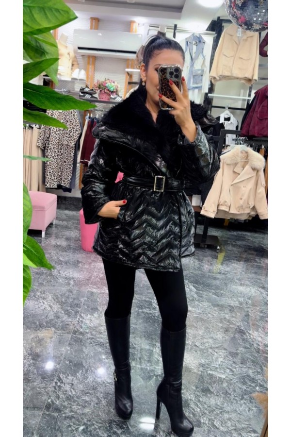 Rugan Kürk Detaylı Mont