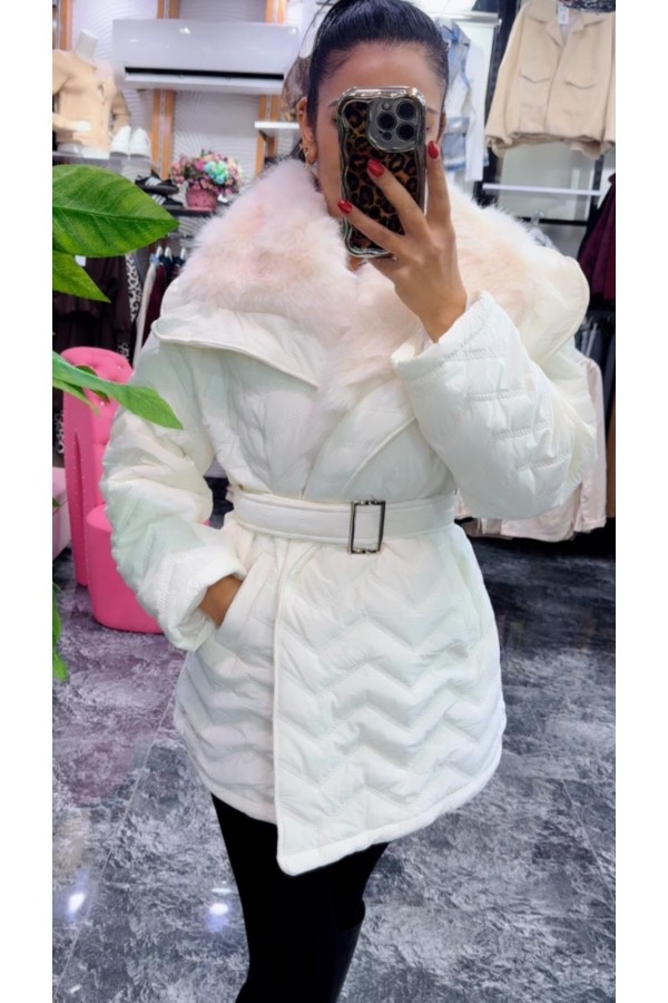 Rugan Kürk Detaylı Mont