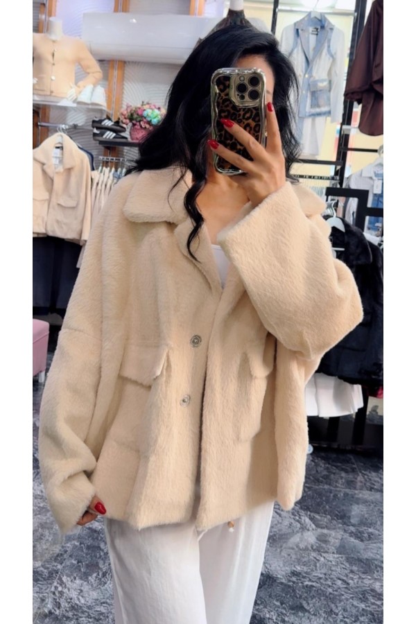 Peluş Ceket Mont