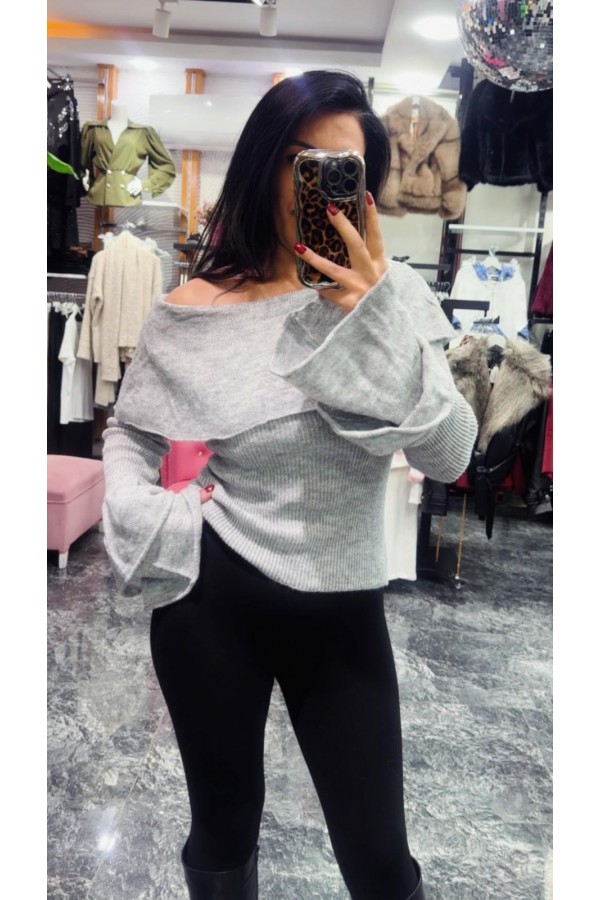 Fırfırlı Triko Kazak