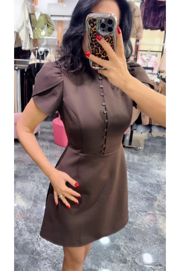 Kahve Tasarım Elbise