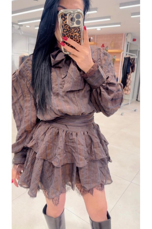 Dantel Detaylı Elbise